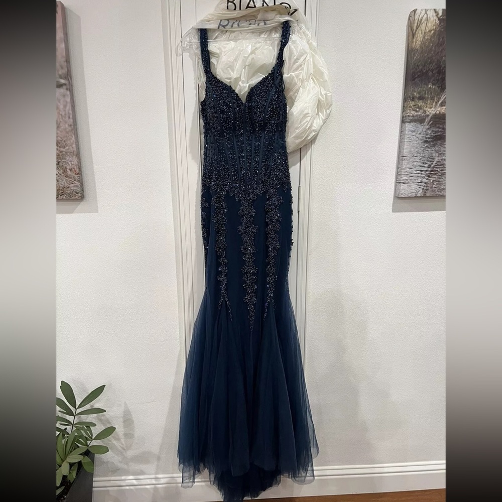 Prom Dress Size 8 Navy